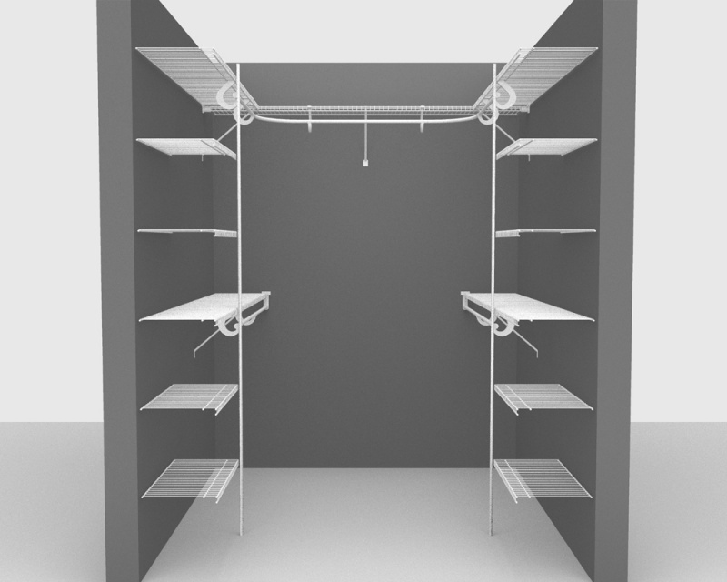 Fixed Mount Package 4 - All Purpose Shelving with SuperSlide up to 1.8m/ 6ft square